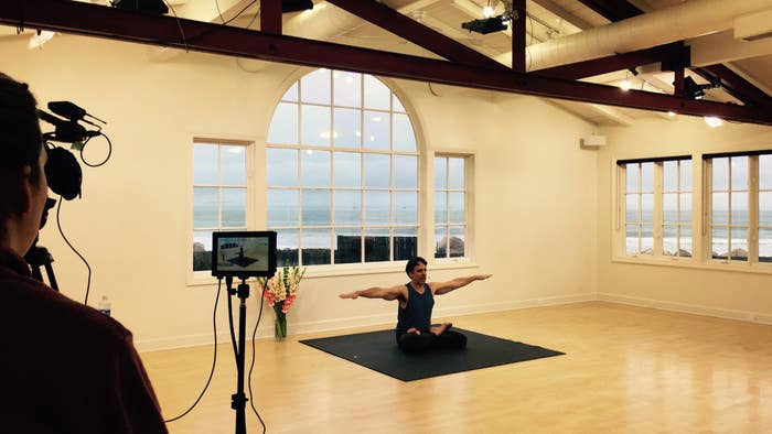 Filming our Pain Free Challenge