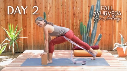 Fall Ayurveda Yoga Challenge: Day 2: Breath, Bandhas, Bones<br>Melina Meza